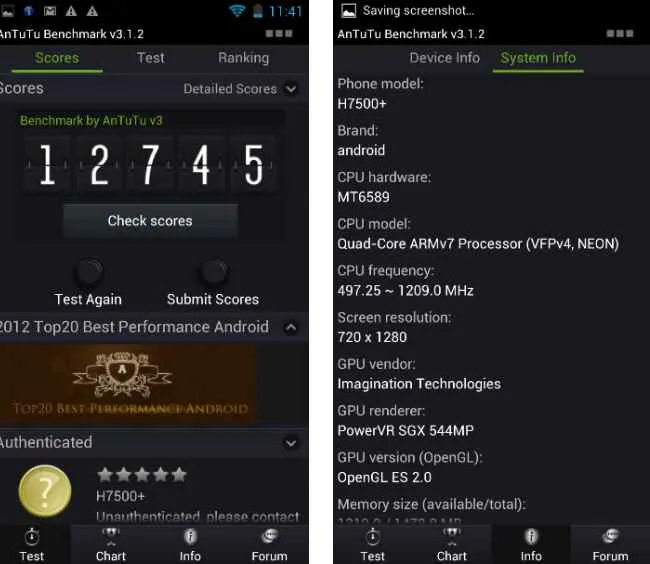 hero h7500 antutu
