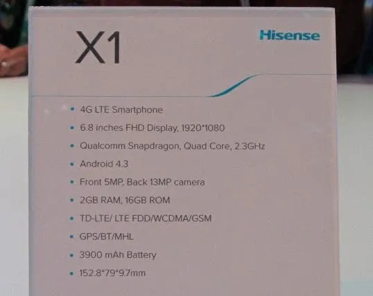 hisense x1