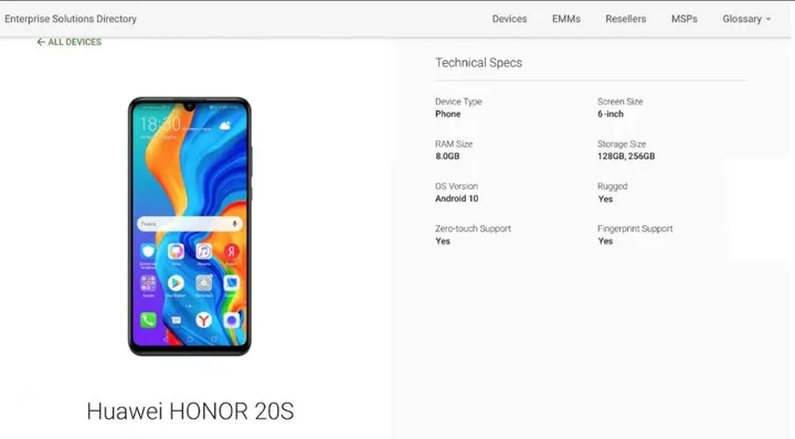 honor 20s