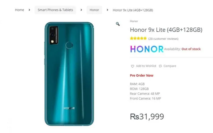 honor 9x