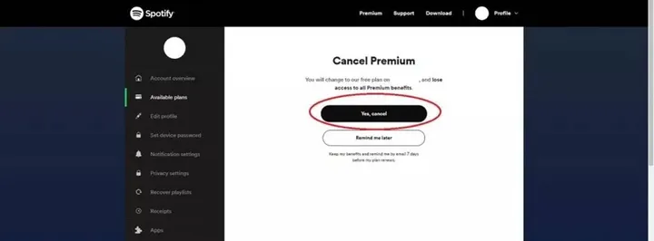 how to cancel spotify premium on desktop 5