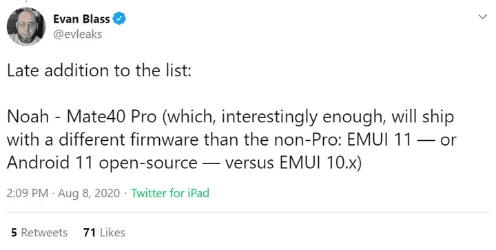 huawei mate 40 emui
