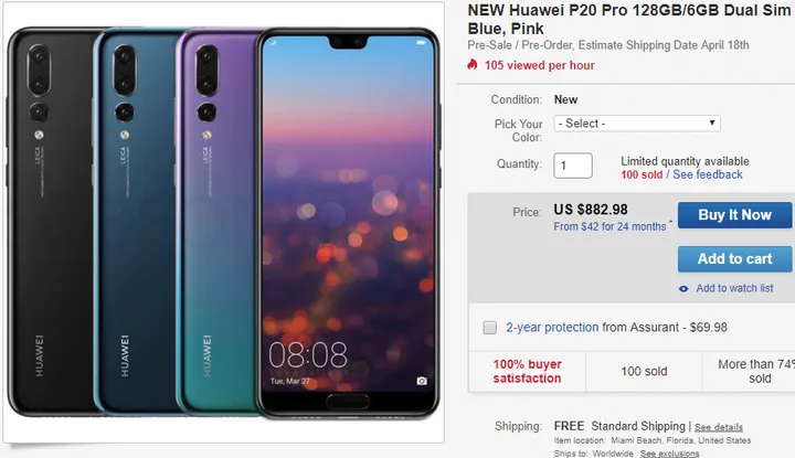 huawei p20 1