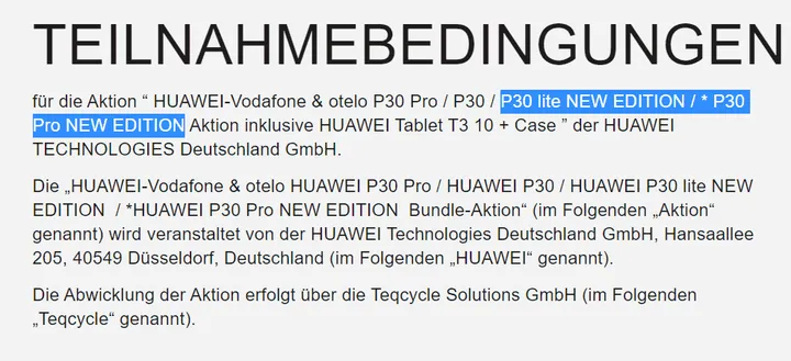 huawei p30 series