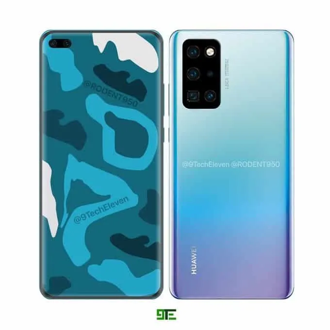 huawei p40 pro render