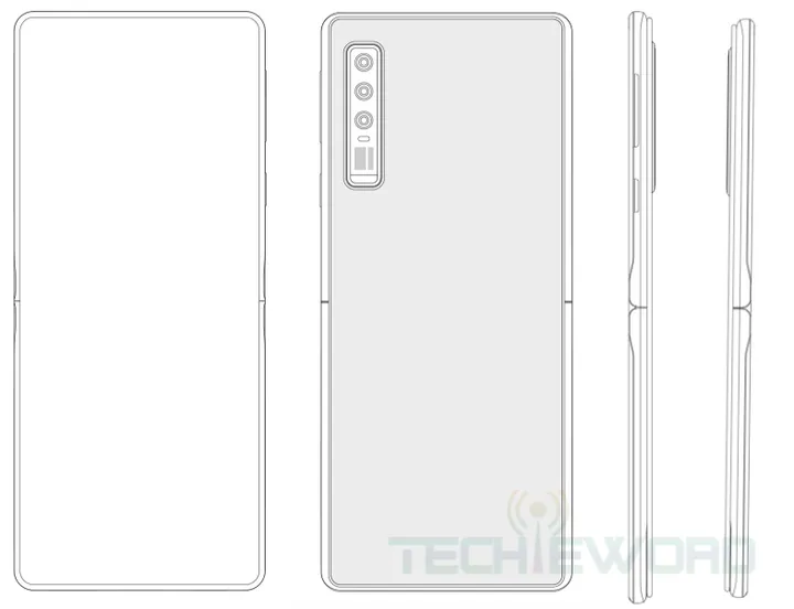 huawei verticle fold
