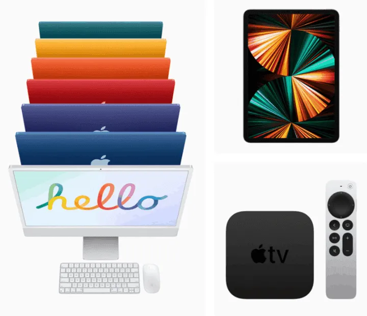 imac 2021 and ipad pro 2021