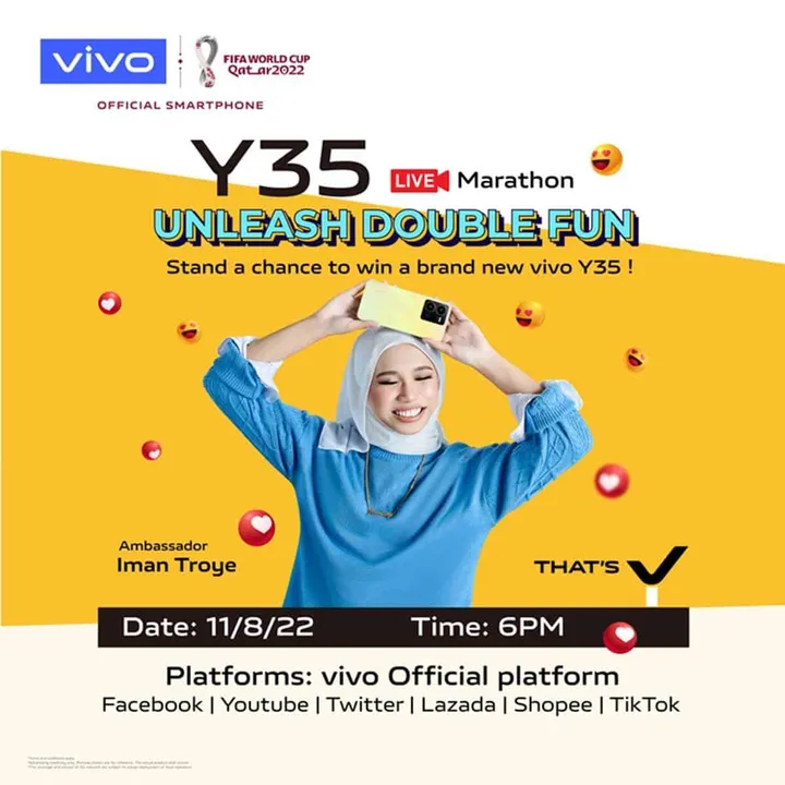 iman troye vivo y35 malaysia launch date