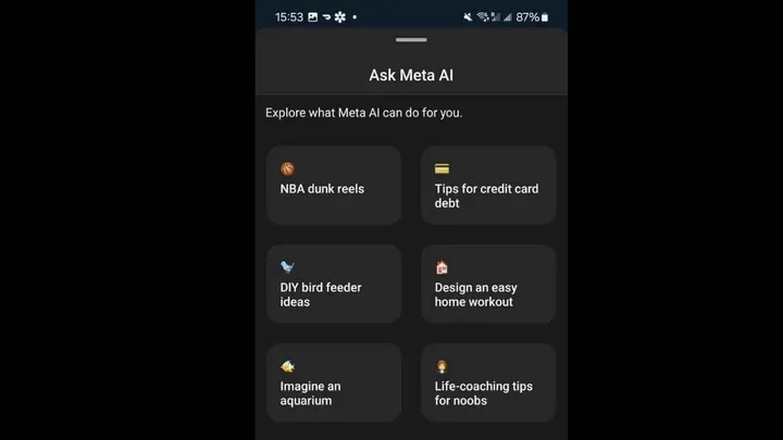 instagram yapay zeka sohbet ozelligi meta ai 1