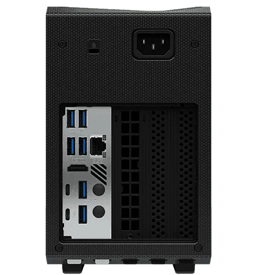 intel nuc 11 extreme back
