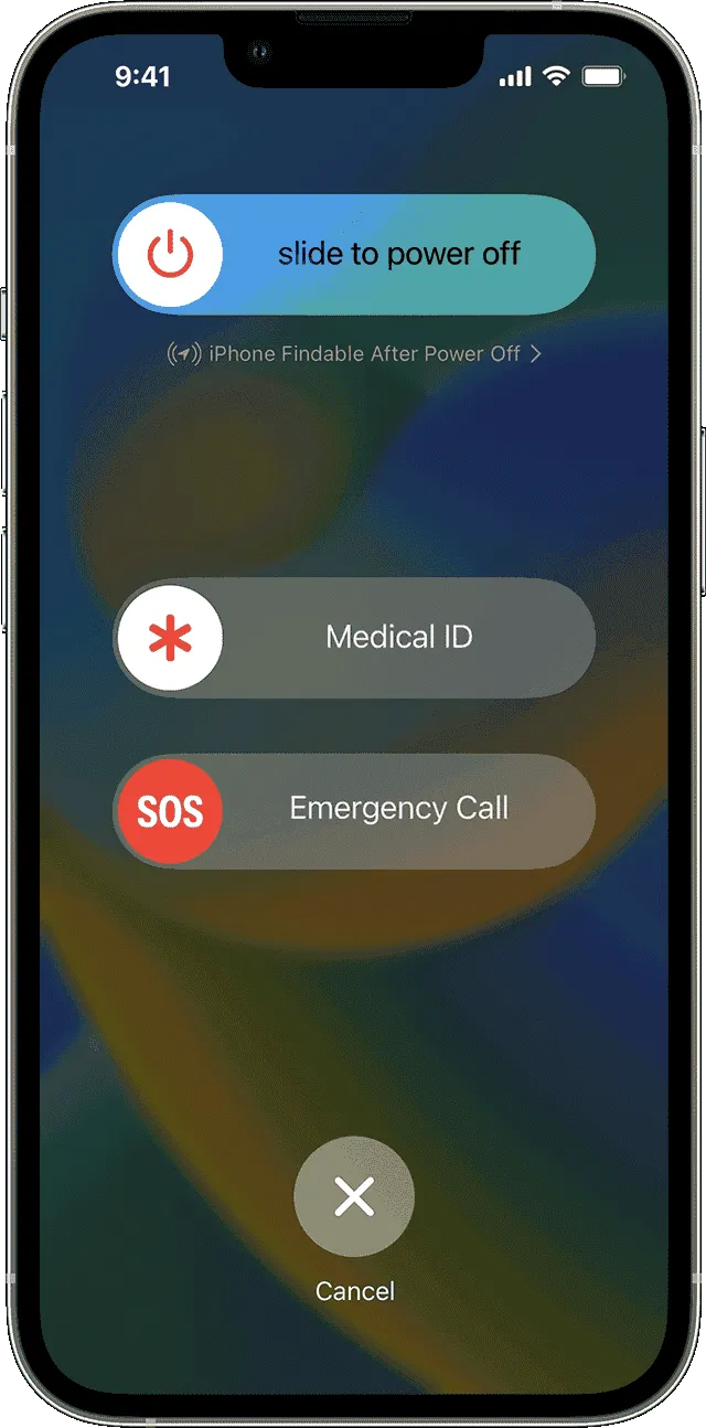 ios 16 iphone 13 pro power off screen