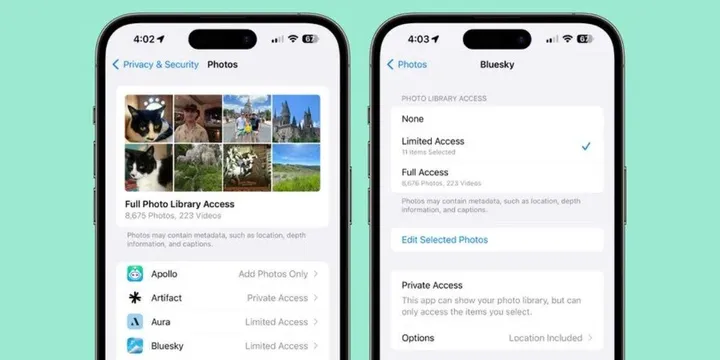 ios 17 privacy and security photo library access