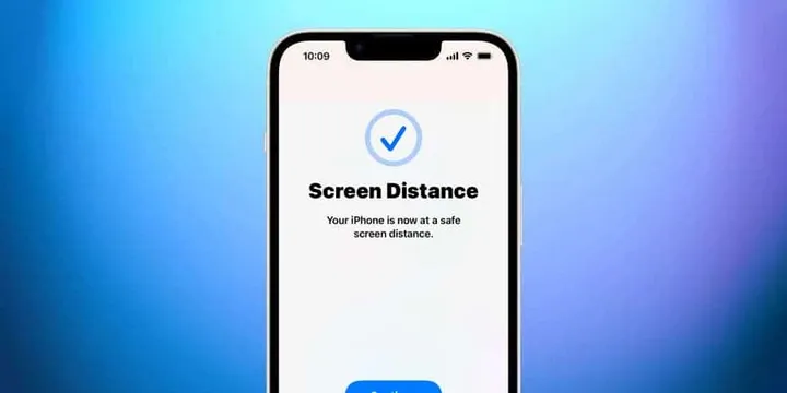 ios 17 screen distance checkmark