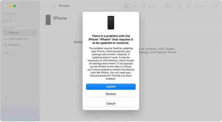 ios14 macos big sur recovery mode iphone update
