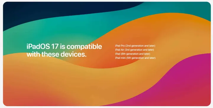 ipados 17 compatible devices