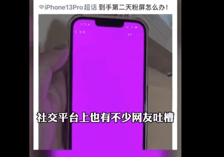 iphone 13 pink screen b