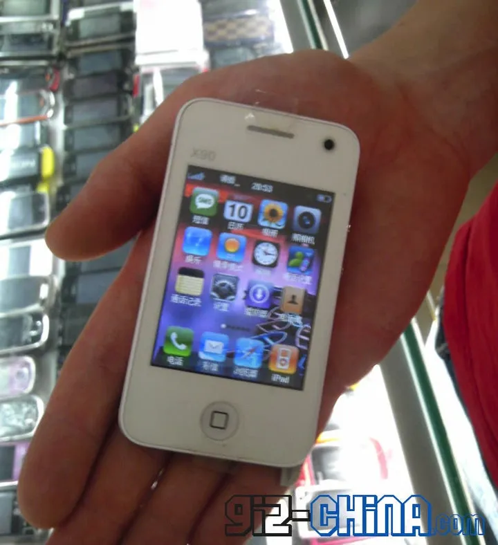 iphone 4 nano white clone front