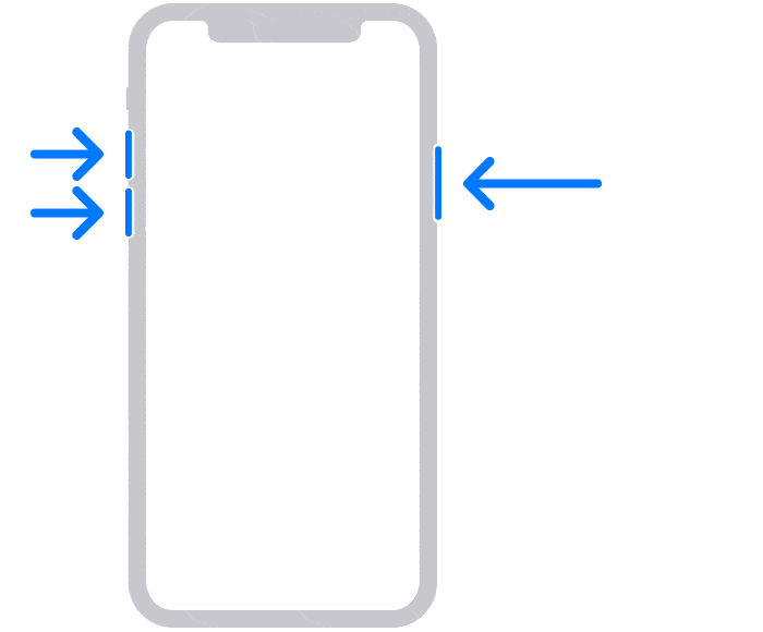 iphone x later put device into recovery mode animation