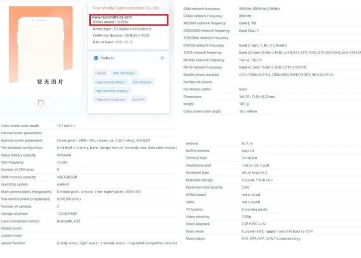 iqoo u5 tenaa listing