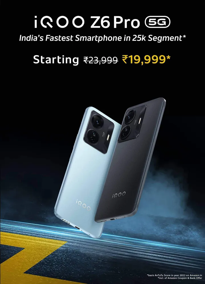 iqoo z6 pro 5g sale in india amazon