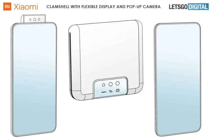 klaptelefoon pop up camera