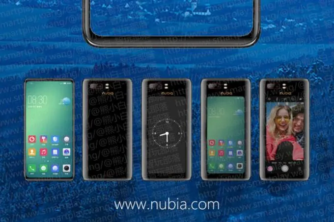 leaked official teaser for unannounced zte nubia z18s shows a screen on both sides of the devicejpg