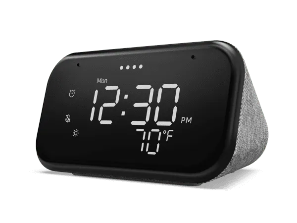 lenovo smart clock essential front facing left 600x450 1