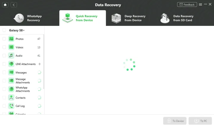 let droidkit scan through your device