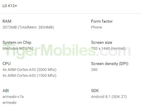 lgk 12 specs