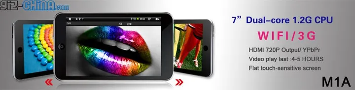 m1a dual core tablet 12 cpu