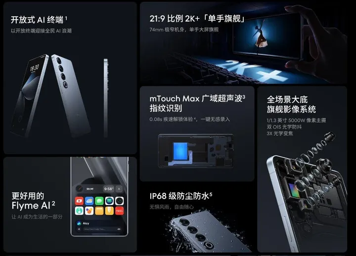 main highlights of meizu 21 pro