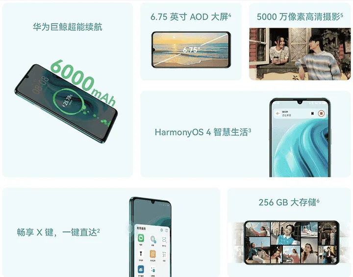 main specs of nova y72