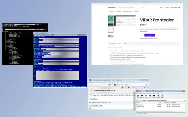 malware vidar cache fichier chm