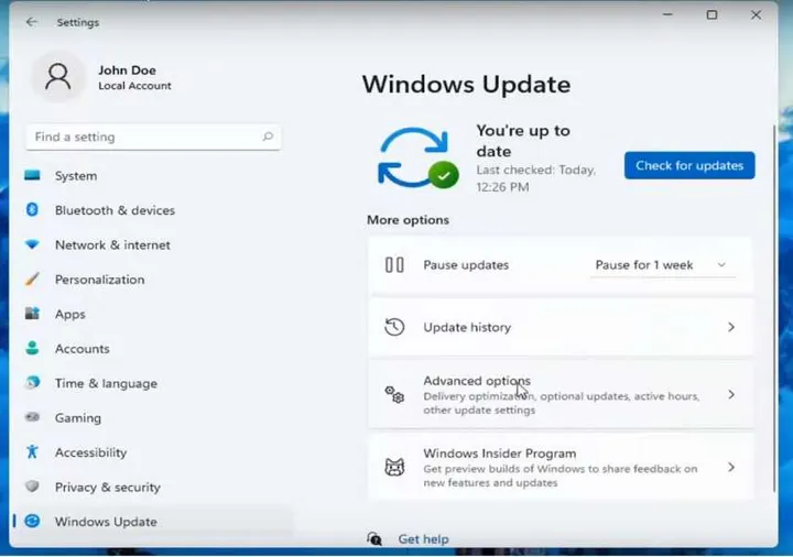 manage windows update 1