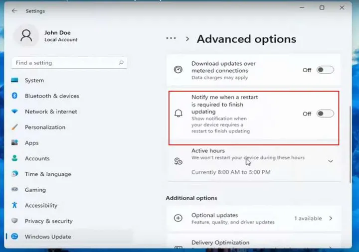 manage windows update restart 3