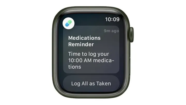 medication reminder on apple watch