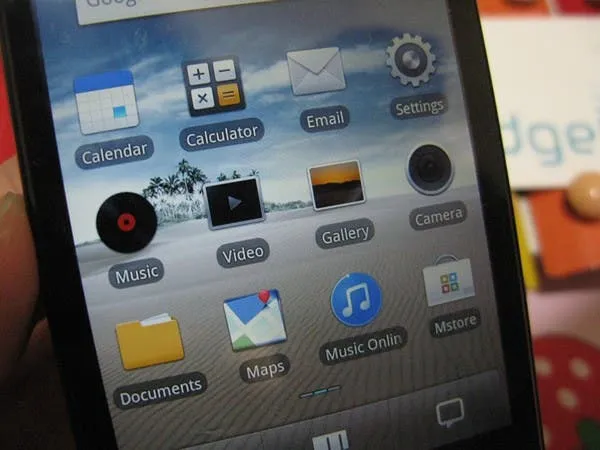meizu m9 english ui close up