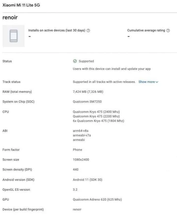 mi 11 lite 5g
