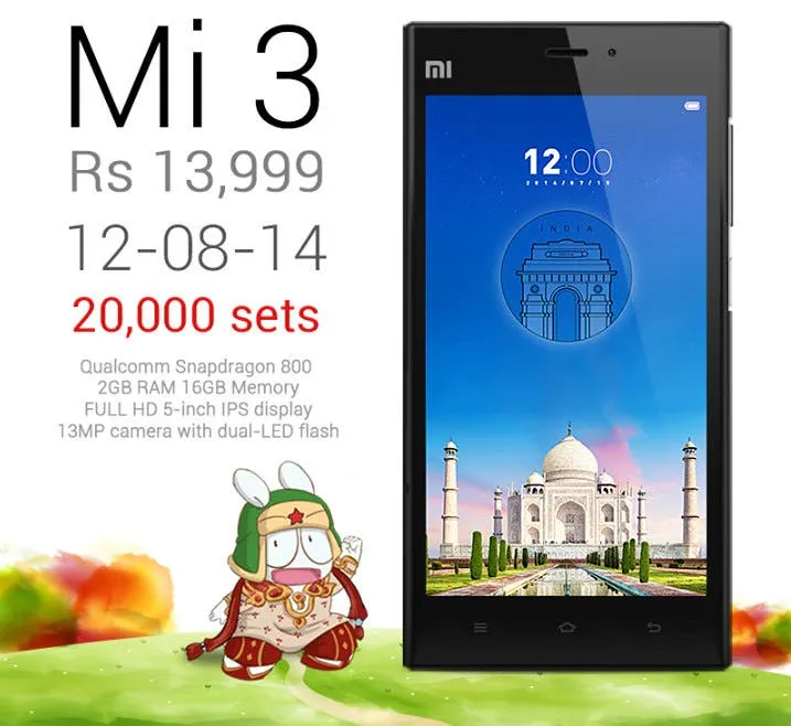 mi 3 12th aug