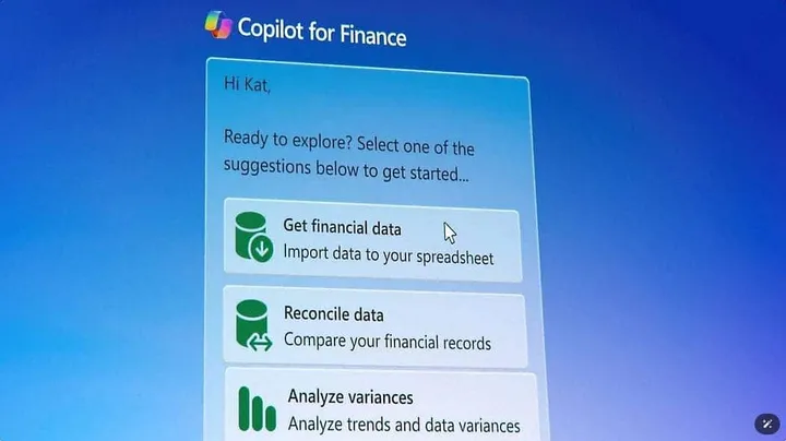 microsoft copilot for finance a