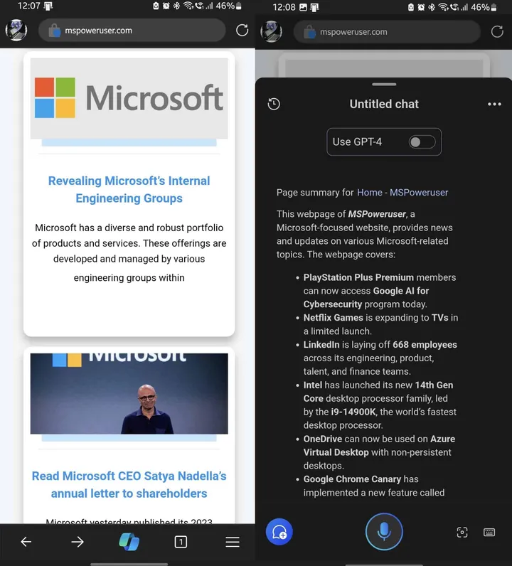 microsoft edge for android copilot