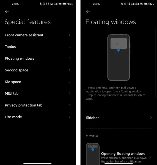 miui features