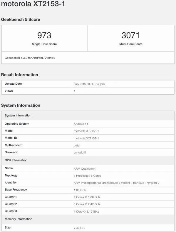 motorola edge 20 pro xt2153 1 geekbench