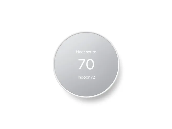 nest thermostat snow front
