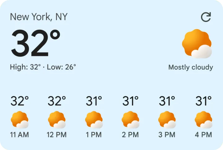 new google weather widgets 1