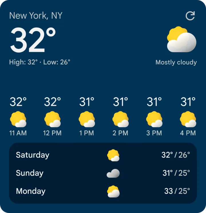 new google weather widgets 5