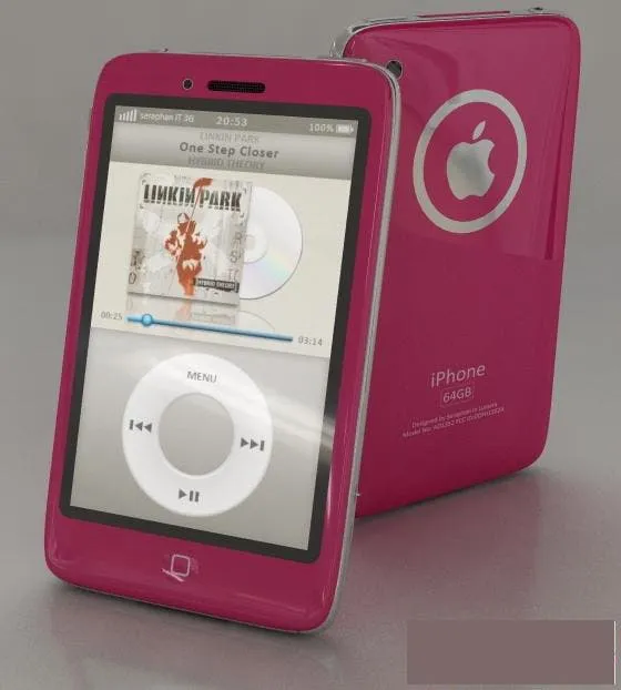 new iphone 4g concept pink
