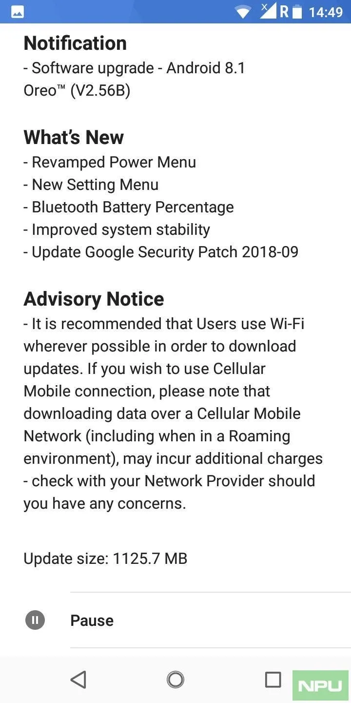 nokia 31 oreo 81 september security update