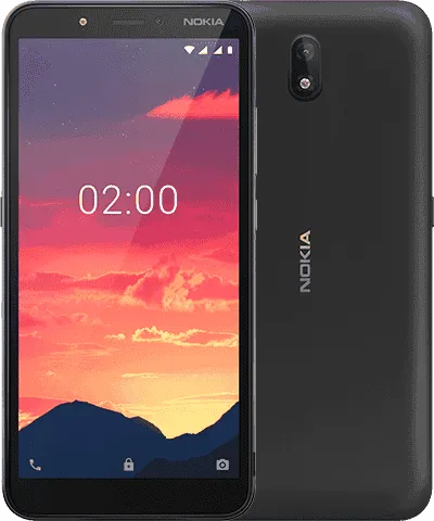 nokia c2 front back charcoal
