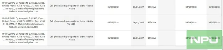 nokia ta 1075 ta 1105 ta 1116